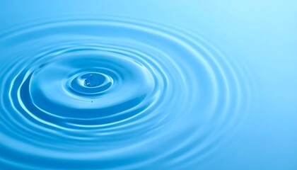 A tranquil water surface displays a gentle ripple effect in soothing shades of light blue