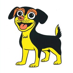 Fototapeta premium Dog illustration expression wildlife.