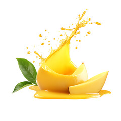 Mango juice splash
