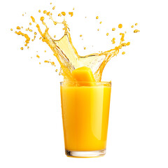 Mango juice splash