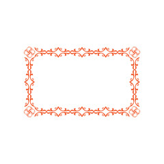 Eslimi Tazhib Iranian Art Design white  Text Box Floral Vector