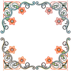 seamless vector pattern in geometric ornamental style