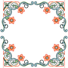 seamless vector pattern in geometric ornamental style