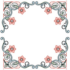 seamless vector pattern in geometric ornamental style