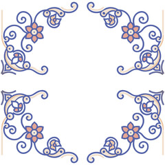 seamless vector pattern in geometric ornamental style