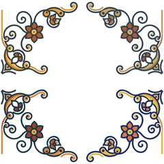 seamless vector pattern in geometric ornamental style