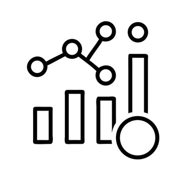 Data Analytics Vector Icon Set  Line , Chart, graph, analysis, report, growth, trend, statistics, pie chart, bar graph, line graph, scatter plot, dashboard, infographic icons, vector