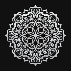 ornamental round decoration, mandala design