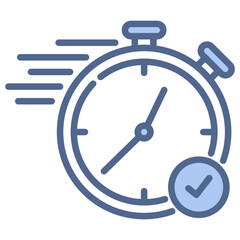 Fast Delivery Blue Icon