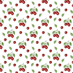 seamless pattern with cherry