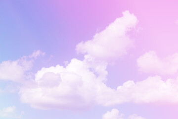 Obraz premium Sky and clouds in pastel tones.