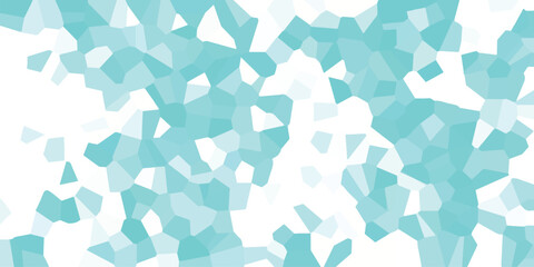 Abstract blue and white geometric mosaic texture design with a randomized polygonal pattern offers a cool contemporary aesthetic appropriate for various creative applications