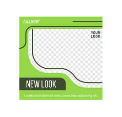 Editable post png. Corporate square layout with abstract vector design for social media. Use for promo content, photo announcements, and marketing materials across web platforms.

