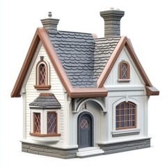 Obraz premium Home model architecture illustration house.