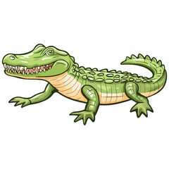 Fototapeta premium crocodile, reptile, vector, transparent background, creature, animal, isolated, nature, alligator, amphibian, wildlife, zoo