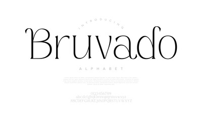 A stylish modern serif font with elegant curves and minimalist design, perfect for branding and editorial layouts