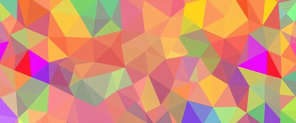 Fototapeta premium Vibrant overlapping polygons form abstract colorful geometric backdrop, vibrant background, colorful design