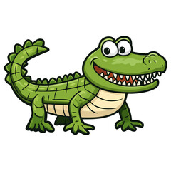 Fototapeta premium crocodile, reptile, vector, transparent background, creature, animal, isolated, nature, alligator, amphibian, wildlife, zoo