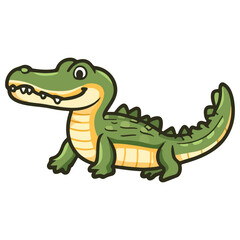 crocodile, reptile, vector, transparent background, creature, animal, isolated, nature, alligator, amphibian, wildlife, zoo