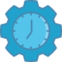 Productivity line blue concept