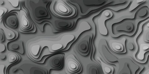 Abstract topographical map illustration depicting a layered three dimensional effect with varied grayscale shading creating depth and an artistic appearance.