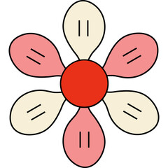 Retro Flower Daisy Groovy 70s