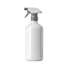Blank White Spray Bottle Mockup - Isolated on