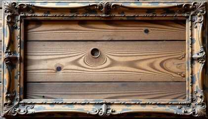 Antique wooden picture frame, weathered texture, isolated , retro, isolated frame, isolated