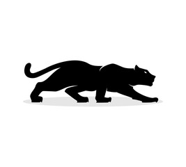 black panther silhouette vector illustration