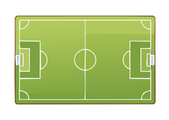 Top Down Soccer Field Uniform Green