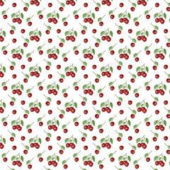 seamless pattern with cherries