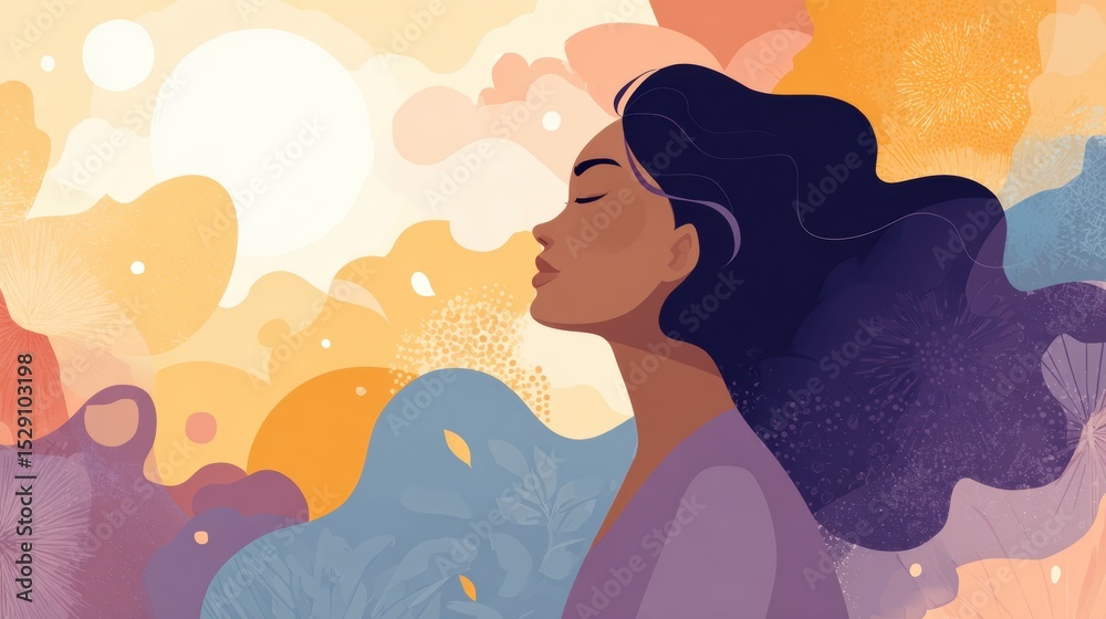 Aufkleber affirmations for healing from racial trauma promote self-care and resilience in a serene and uplifti