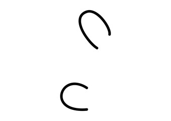 焦っている時の汗表現の漫符アイコン