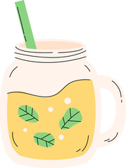 fresh summer drink happy summer time clipart