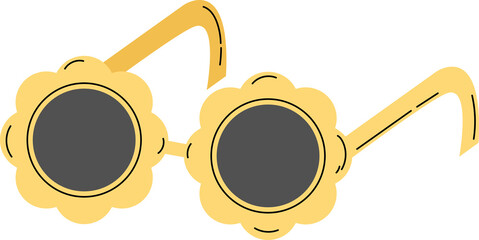 sunglasses happy summer time clipart