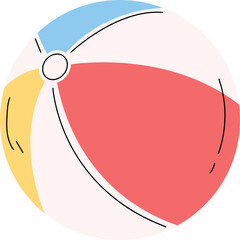 beach ball happy summer time clipart