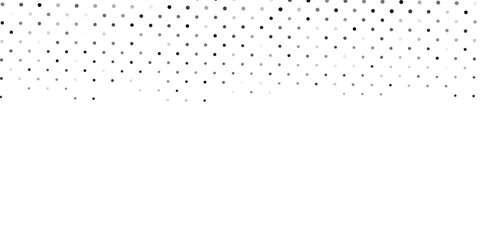 Grunge halftone gradient texture. Vanishing polka dot background. Repeating dots gradation pattern abstract