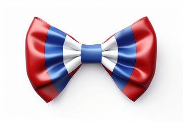 Flag bow white background celebration.