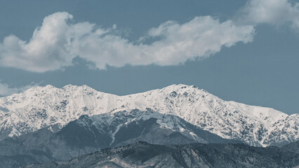 snowy mountain peaks