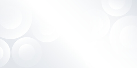 Background white with grey circle lines. Digital future technology concept abstract modern design art