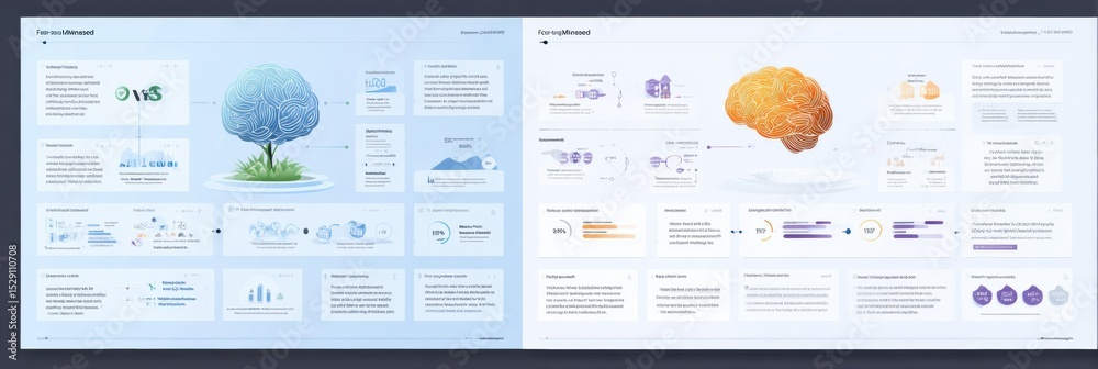 Poster Comparison of Fixed Mindset and Growth Mindset Featuring Clean Design With Icons and Concise Descriptions Highlighting Key Differences in Thinking Patterns