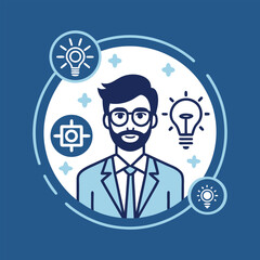 Vector Graphics for Business Strategy Success, Goal Achievement, Planning Visualization, Strategic Roadmap, Milestones and Vision – Editable Infographic Elements

