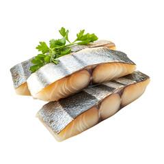 Pieces of delicious herring