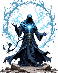Electric Wizard Casting Spell