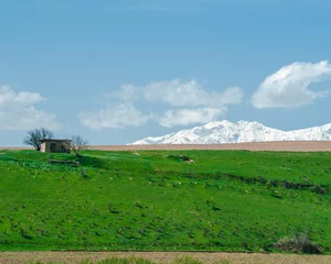 Selbstklebende Fototapeten mountain landscape with blue sky © Fotonik