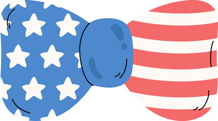 bow tie happy independence day usa clipart