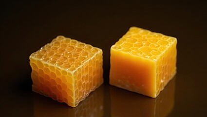 honeycomb on white background