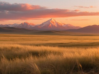 sunrise in the mountains