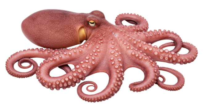 Isolated Octopus