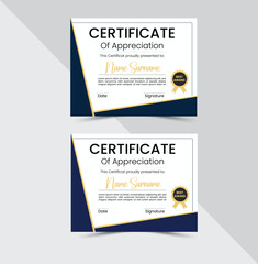 Certificate design, modern  certificate  design template